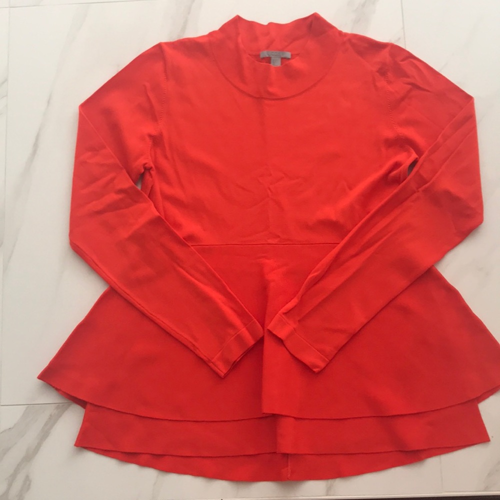 Cos mock turtleneck peplum blouse